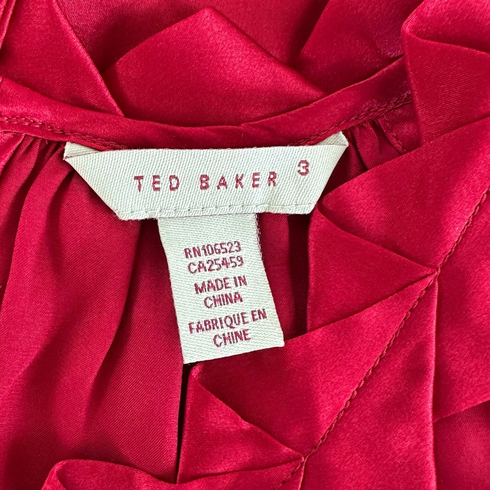 Ted Baker Red Satin Top